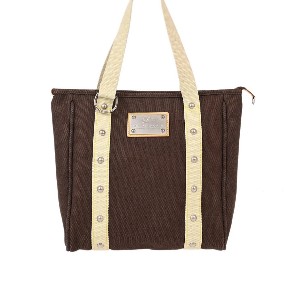 Louis Vuitton America’s Cup brown canvas tote bag